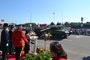 The Regiment conducts an impressive Roll Past of over 40 armoured vehicles